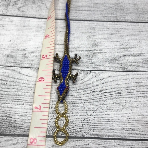 Handmade lizard geko fun statement bracelet - Picture 4 of 5